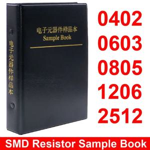 0402 0603 0805 1206 2512 SMD SMT 칩 저항기 모듬 키트 0R-20M Smd DIY 샘플 도서