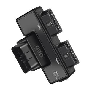 OBD 확장 케이블 커넥터 어댑터 케이블, Dc5521 범용, 2 개로 분할, 16 핀, 16 코어, OBD2