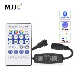 5V RGBIC WS2812B USB LED 컨트롤러 SK6812 WS2811 WS2812 LED 픽셀 라이트 스트립에 대 한 12V 24V DC 블루투스 28 키 컨트롤러 음악