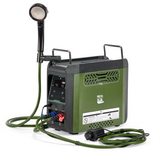 KEMIMOTO 휴대용 샤워 부탄 온수기 펌프 20,500 BTU 4000mAh 충전식 배터리 LCD 야외 캠핑 사냥