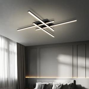 현대 LED 천장 조명 미니멀리스트 긴 라인 30/40/50cm 램프 침실 거실 호텔 연구 실내 조명 조명