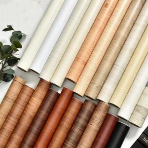55cm 너비 나뭇결 PVC 벽지 문 옷장 찬장 테이블 가구 방수 자체 접착 스티커 홈 장식 필름
