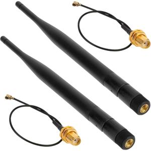 2 팩 868MHz 915MHz LORA 안테나 6dBi 이득 옴니 GSM 안테나 SMA 수 커넥터 + 15cm RF 안테나 어댑터 케이블