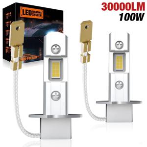 30000LM H1 Led 전구 H3 미니 1:1 플러그 플레이 팬리스 자동차 Led 램프 16 Pcs CSP Led 헤드 라이트 안개 조명 DRL 흰색 노란색 12V 24V