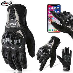 Suomy 겨울 방수 Guantes 모토 오토바이 장갑 남성 여성 가을 ​​모토 크로스 바이커 장갑 터치 스크린 사이클링 Luvas M-XXL