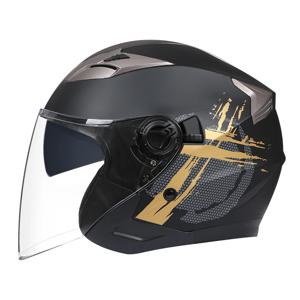새로운 DOT ECE 승인 더블 바이저 오토바이 헬멧 레이싱 안전 보호 라이딩 3/4 자전거 한정판 Professional Casco