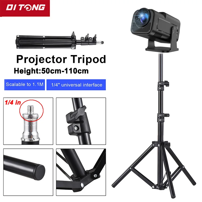 Magcubic HY300 pro 프로젝터 용 DITONG 110cm 휴대용 브래킷 magcubic HY320mini 프로젝터 용 삼각대 스탠드 마운트 확장 가능