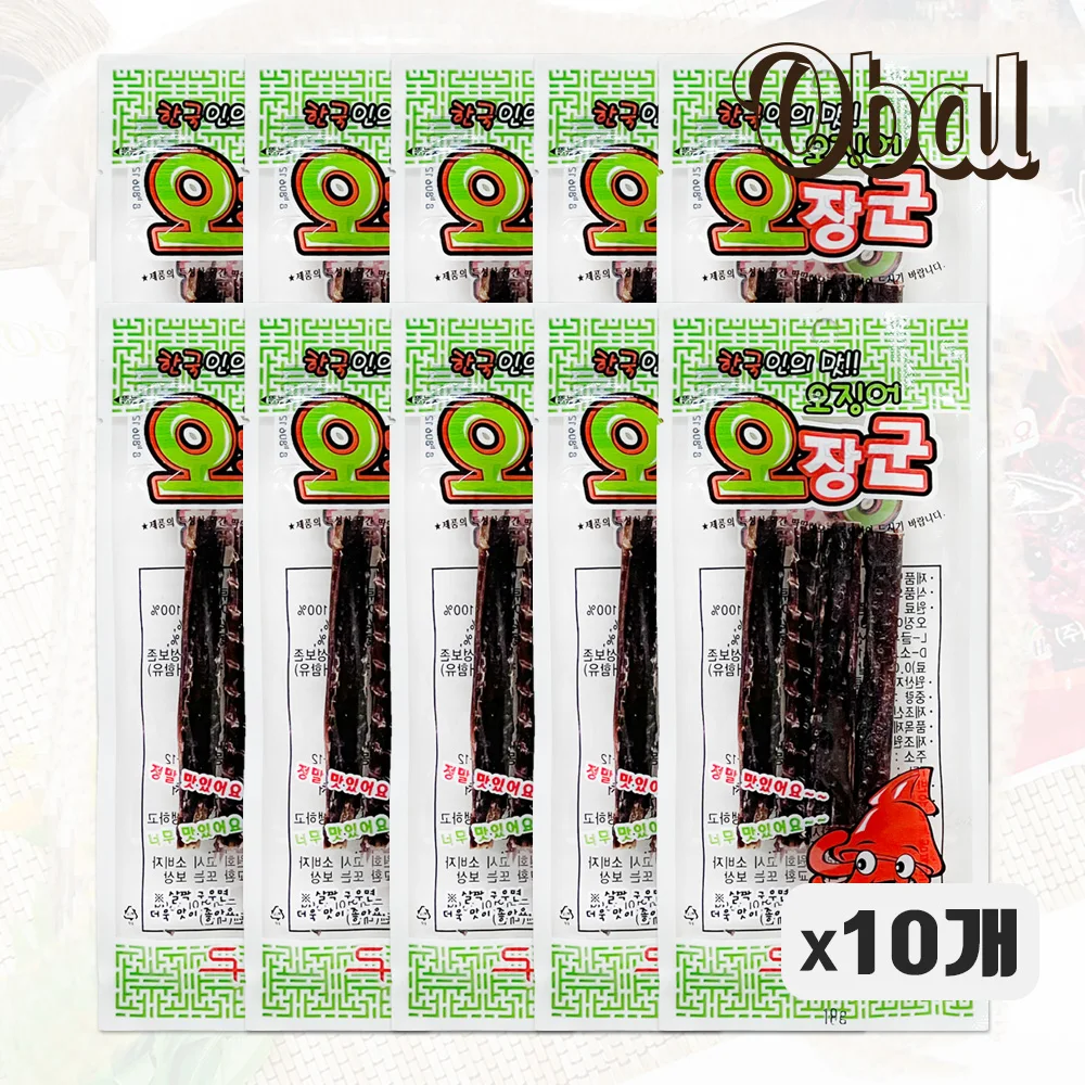 오장군18g *10개 / 삼호식품 / 오징어롱다리 /한국식품 /건어물 /안주