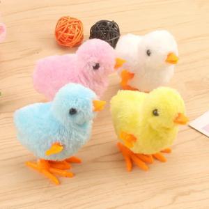 1pc 태엽 점프 치킨 오리 장난감 - 아기 및 유아를 위한 대화형 봉제 시뮬레이션 장난감, 완벽한 생일 선물