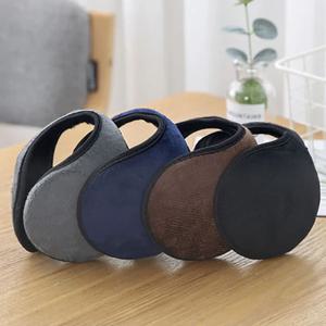 두꺼운 겨울 남여 헤드폰 양털 따뜻한 귀마개 따뜻한 플러시 천 귀마개 커버 Earwarmers Earlap Warmer Ear Protector