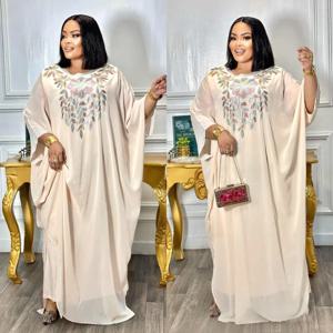 Abayas 여성용 두바이 럭셔리 2025 쉬폰 부부 무슬림 패션 카프탄 마로카인 웨딩 이브닝 파티 드레스, 아프리카 의류