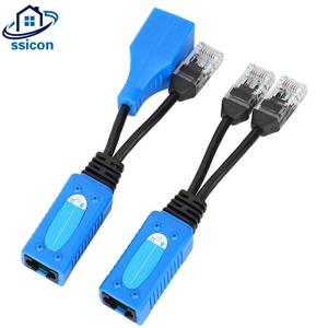 uPOE 케이블 키트 RJ45 분배기 결합기 CCTV POE 어댑터 케이블 IP 카메라용 수동 전원 케이블