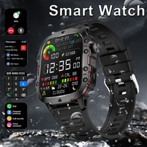 화웨이 Xiaomi 군사 GPS 스마트 시계 남자 손전등 나침반 방수 야외 스포츠 트래커 블루투스 통화 Smartwatch에 대한 새로운