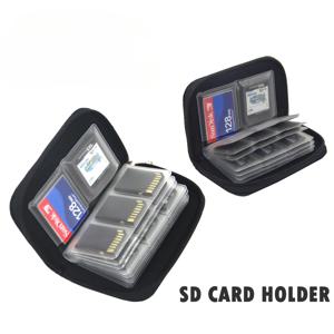 CF/SD/Micro SD/SDHC/MS/DS 게임 액세서리 메모리 카드 상자 용 메모리 카드 보관 가방 운반 케이스 홀더 지갑 22 슬롯