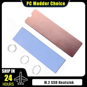 PC M.2 SSD 방열판 NVME NGFF M2 2280 솔리드 스테이트 디스크 순수 구리 방열판 B80 데스크탑/노트북 용 얇은 쿨러 라디에이터