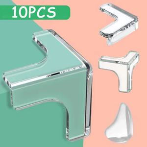 10PCS 명확한 Anti-collision 커피 테이블 가구 코너 프로텍터 소프트 코너 외장 거실 장식