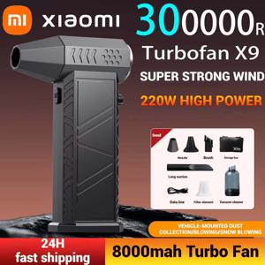 Xiaomi 강력한 공기 송풍기 300000 RPM 터보 제트 팬 고속 폭력 팬 브러시리스 모터 휴대용 덕트 팬 PC 청소 도구