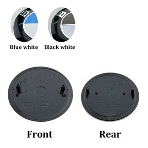 2PCS 82mm 74mm 자동차 앞 후드 엠블럼 후면 부팅 트렁크 로고 bmw E36 F20 E46 E39 E38 E90 E60 E87 E34 E53 X3 X5 X6 M 액세서리