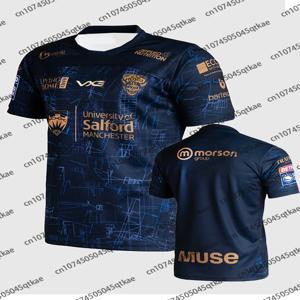 2025 새로운 도착 Salford Red Devils 홈 축구 유니폼 프랑스 저지 여성 남성 통기성 훈련 티 통기성 럭비 저지