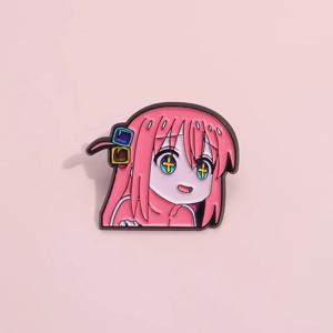 BOCCHI THE ROCK 애니메이션 코스프레 브로치 귀여운 캐릭터 핀 의류 배낭 옷깃 배지 패션 쥬얼리 액세서리 선물