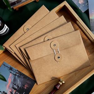 20개 빈티지 브라운 크래프트 종이 봉투 11.5x17cm