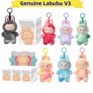 새로운 오리지널 Labubu V3 괴물 에너지 시리즈 비닐 펜던트 블라인드 박스 카와이 그림 얼굴 인형 키 체인 장식 선물