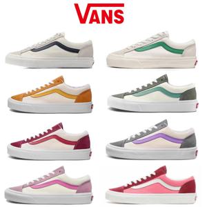 2024 새로운 오리지널 라운드 발가락 솔리드 VANS 스타일 36 Old Skool 신발 캐주얼 여성 스케이트 보드 스니커즈 VANS Off The Wall Tenis 70