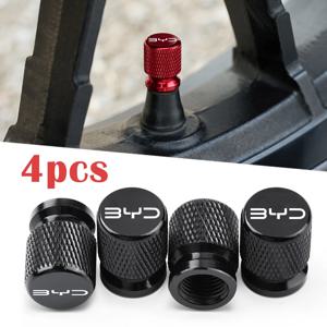 4pcs 알루미늄 자동차 휠 타이어 밸브 캡 커버 BYD Atto 3 Act 3 Tang F3 E6 Dmi Yuan Song plus EV2022 2023 자동차 액세서리