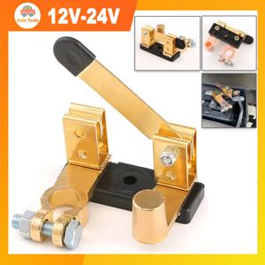 12V-24V 자동차 배터리 터미널 클램프 스위치 분리 차단 절연체 도구 키트탑 포스트 나이프 블레이드 전원 차단 도구