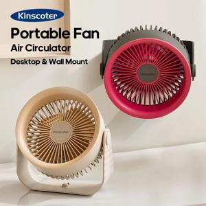 KINSCOTER 휴대용 선풍기 3600mAh 무선 공기순환기 선풍기 코드리스 데스크톱 벽 천장 공기 냉각기 조용한 환기기  Portable Electric Fan 3600mAh Wireless Air Circulator Fan Cordless Desktop Wall Ceiling Air Cooling Cooler Quiet Ventilator