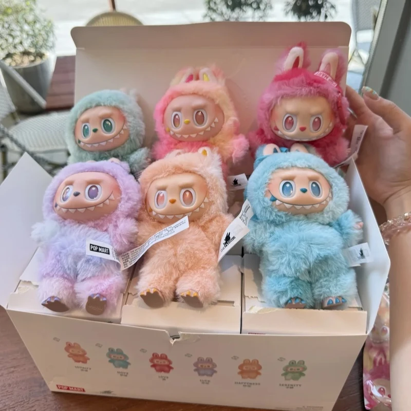 G6 고품질 Labubu V3 Labubu 블라인드 박스 몬스터 미스터리 박스 Kawaii Lububu 인형 열쇠 고리 서프라이즈 크리스마스 선물 키즈 완구