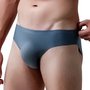 뜨거운 판매 얼음 실크 섹시한 속옷 남자 팬티 3D 원활한 원피스 통기성 얇은 섹션 조수 팬티 남자 비키니 슬립 옴므 새로운