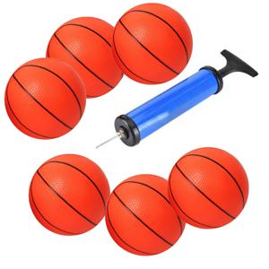 펌프와 6pcs 농구 작은 미니 어린이 풍선 농구 편리한 재미 실내 스포츠 부모-자식 게임