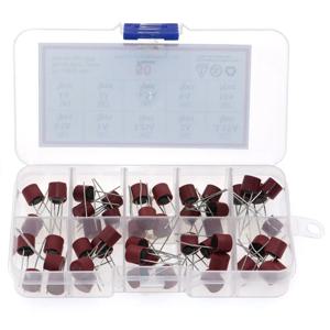 382 블로우 원통형 퓨즈, LCD TV 전원 PCB 원형 보험 튜브 키트, 0.5A 1A 1.25A 2A 3.15A 4A 5A 6.3A 8A 10A 앰프, 박스당 50 개