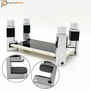 조정 가능한 합금 전화 화면 수리 클램프 클립 고정 장치 수리 LCD 도구 아이폰 iPad 태블릿 PC 수리를위한 고무