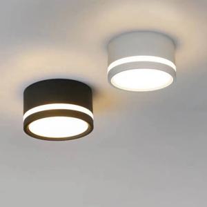 표면 장착형 LED 통 측면 발광 천장 조명 5W 7W 9W 12W 15W 북유럽 스타일 디밍 가능 LED 통 스포트라이트