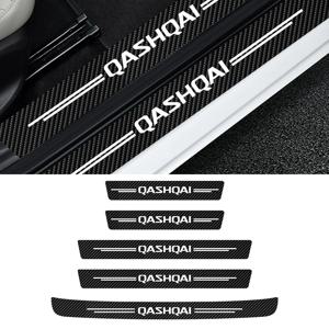 5 개/대 자동차 도어 임계 값 씰 스티커 닛산 Qashqai J10 J11 J12 2013 2015 2016 2017 2018 2019 2020 2021 Qashqai Emblem