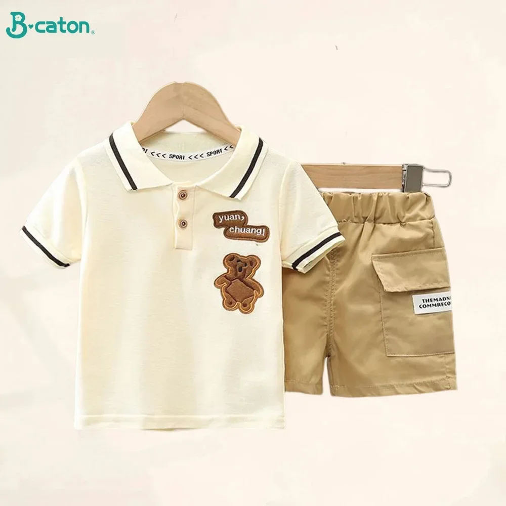 아동 의류 어머니 아동 의류 아동 세트 소년 티셔츠 반바지 여름 코튼 반팔 패션 Suit2PCS