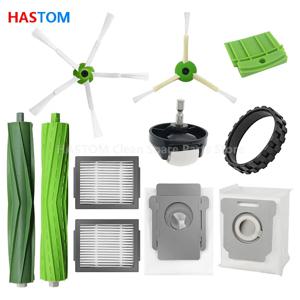메인 브러시 사이드 브러시 Hepa 필터 먼지 봉투 iRobot Roomba i3 i4 i6 i7 i8 E5 E6 E7 j7 액세서리 용 범용 휠 예비 부품