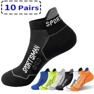 5/10Pairs 고품질 남성 발목 양말 통기성 스포츠 양말 메쉬 캐주얼 운동 여름 얇은 컷 짧은 Sokken 크기 38-44