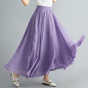 패션 코튼 린넨 의류 여성 스커트 Maxi Y2k 우아한 streetwear Saia Ropa Mujer 캐주얼 베스 티드 롱 스커트 Faldas 하라주쿠