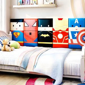 침대 머리판 소년 Childern 침실 가구 벽 장식 스티커 Anti-collision 패널 Cabecero Cama 헤드 보드 Tete De Lit