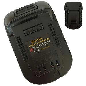 BS18DL 배터리 어댑터는 Bosch 18V 리튬 배터리를 Dewalt 18V/20V 리튬 배터리 DCB184 DCB181 DCB182 DCB200으로 변환합니다.