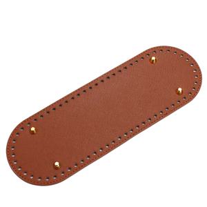 PU 가죽 가방 바닥 29.5*10cm 니트 가방에 대 한 타원형 바닥 솔리드 컬러 리벳 가방 바닥 DIY 크로 셰 뜨개질 가방 하단 가방 액세서리