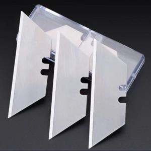 10Pcs/1Box 특수 나이프 블레이드 철강 소재 유틸리티 나이프 사다리꼴 블레이드 교체 DIY Art Craft 커터 도구 블레이드 New