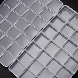 1Pc 다기능 투명 플라스틱 주최자 상자 그리드 컨테이너 공예 스토리지 비즈 주최자 아트 DIY 쥬얼리