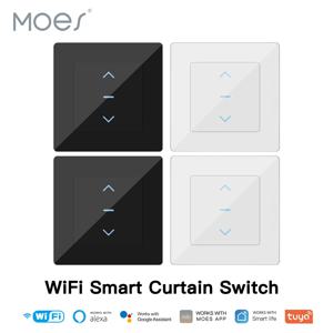 전동 커튼 및 롤러 블라인드를 위한 새로운 WiFi 스마트 커튼 스위치 터치 디자인은 Tuya Smart Life 앱과 함께 작동합니다. Alexa Google