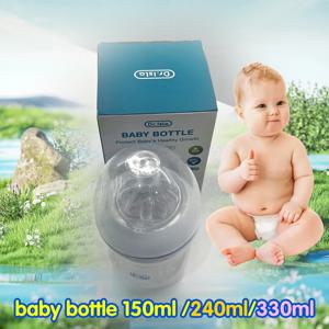 휴대용 아기 병 240ml/330ml BPA 무료 아기 병 신생아 병 P.P 먹이 병 손잡이가있는 아기 방울 방지 병