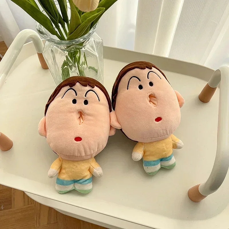 21cm 애니메이션 크레용 Shin-Chan Boochan 티슈 박스 독창성 봉제 인형 재미 있은 디자인 봉제 인형 키 체인 커플 가방 펜던트