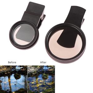 아이폰에 대 한 전화 클립 원형 편광판 삼성 유니버설 휴대용 편광판 카메라 렌즈 37MM 전문 CPL 필터 렌즈 키트